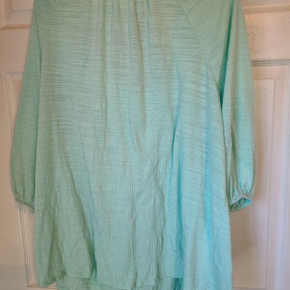Faded Glory Woman's Blouse,  Size: 2X Color: Green - Picture 14 of 16
